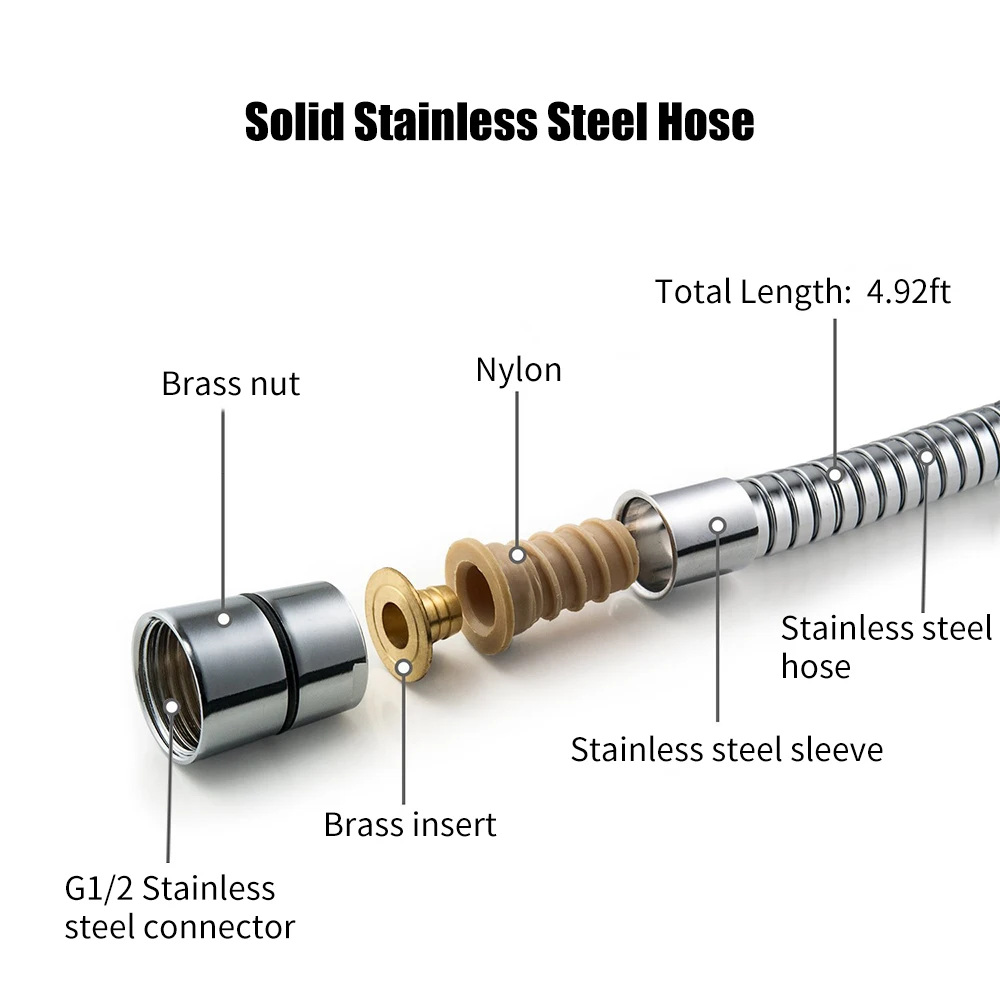 Высокое качество Регулируемая 5 режимов душевая головка ручной душ