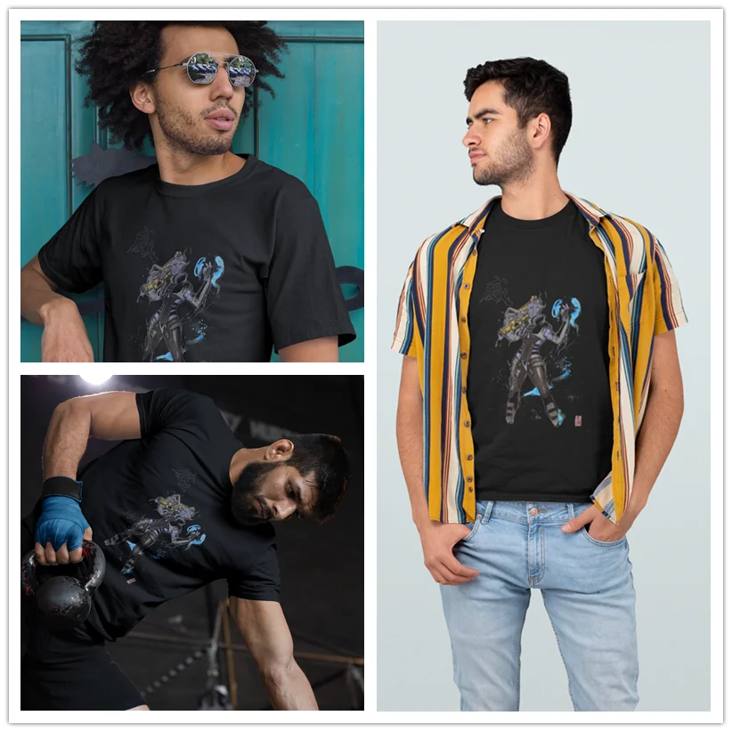 Ария футболка из Mass Effect Луганская и акварель Стиль больших размеров мужские