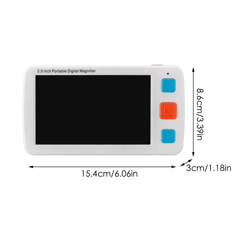 

5.0 inch LCD Portable Video Digital Magnifier Electronic Reading Aid for Low Vision Color Blindness Digital Tool for Reading