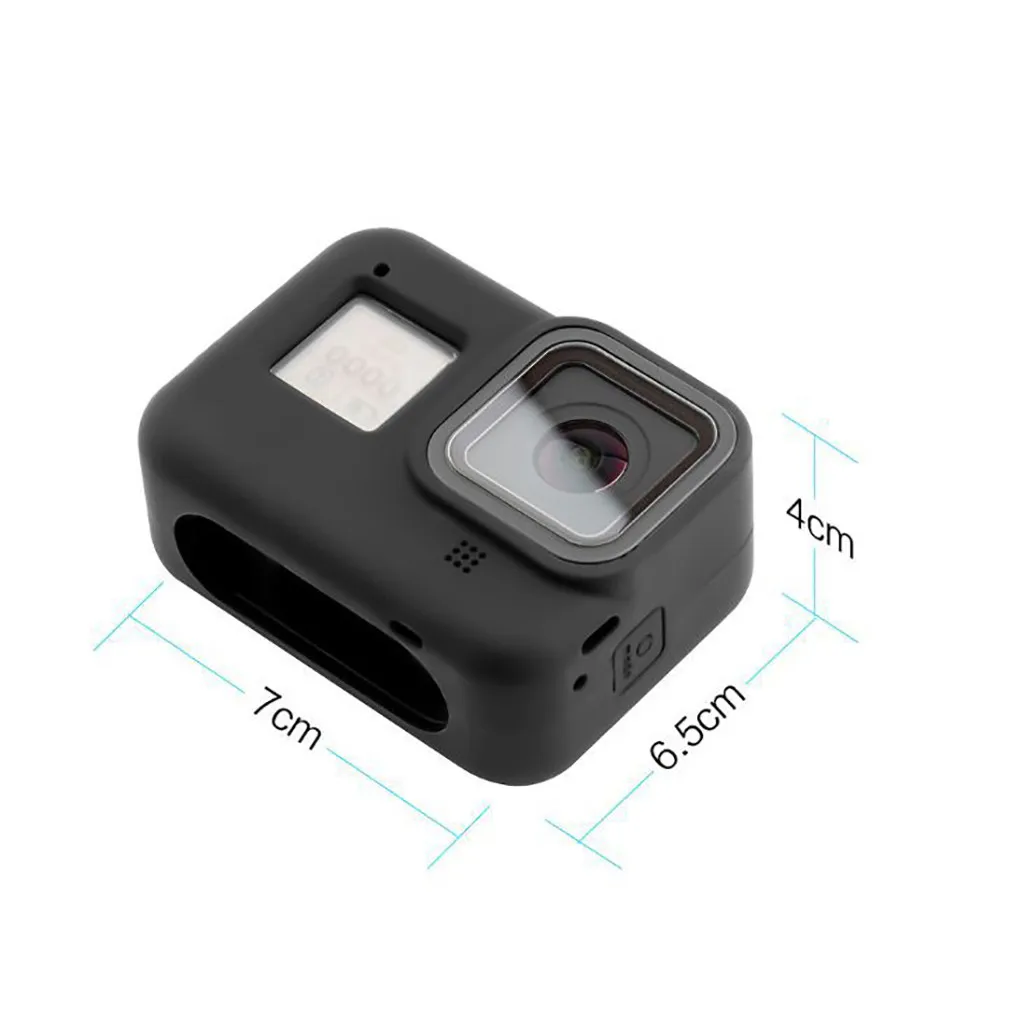 Новый мягкий силиконовый защитный чехол для камеры Go-pro 8 черный аксессуары