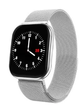 X16 Смарт-часы для мужчин для Apple Watch для женщин пульсометр кровяное давление спортивные часы фитнес-браслет Bluetooth Смарт-браслет - Цвет: silver metal