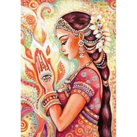 diy diamond painting full square beauty lady indian icon diamond embroidery cross stitch mosaic living home decor religion gift