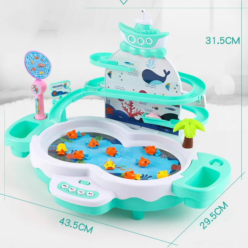 

Fishing Toys Children Music Rotating Track Fishing Toys Clothing Parents Children Interactive Education Research Toys Gifts