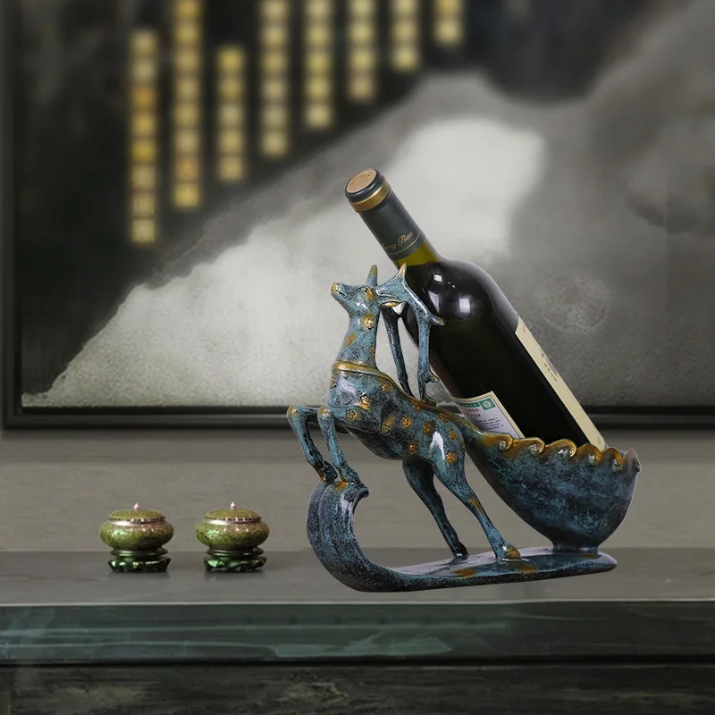 

Creative wine rack ornaments rack European-style home wine decoration wine tasting cabinet restaurant display rack wine holder
