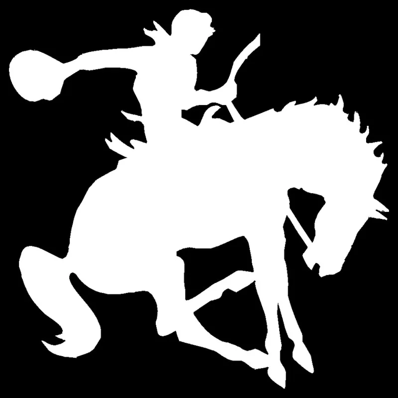 

Dawasaru Riding Horse Sports Personality Car Stickers Fashion Decorative Window Glass Decal Sticker,15cm*15cm