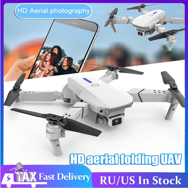 

E88 Foldable Camera Drone With Dual Cameras Professional 4K HDRC Mini Drone Portable Quadcopter For Outdoor Hiking Camping Shoot