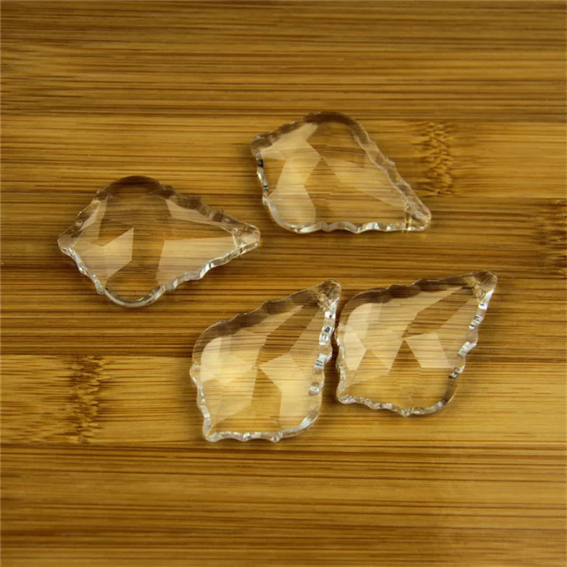 Прозрачная Хрустальная люстра в Форме Кленового Листа подвесные Подвески детали