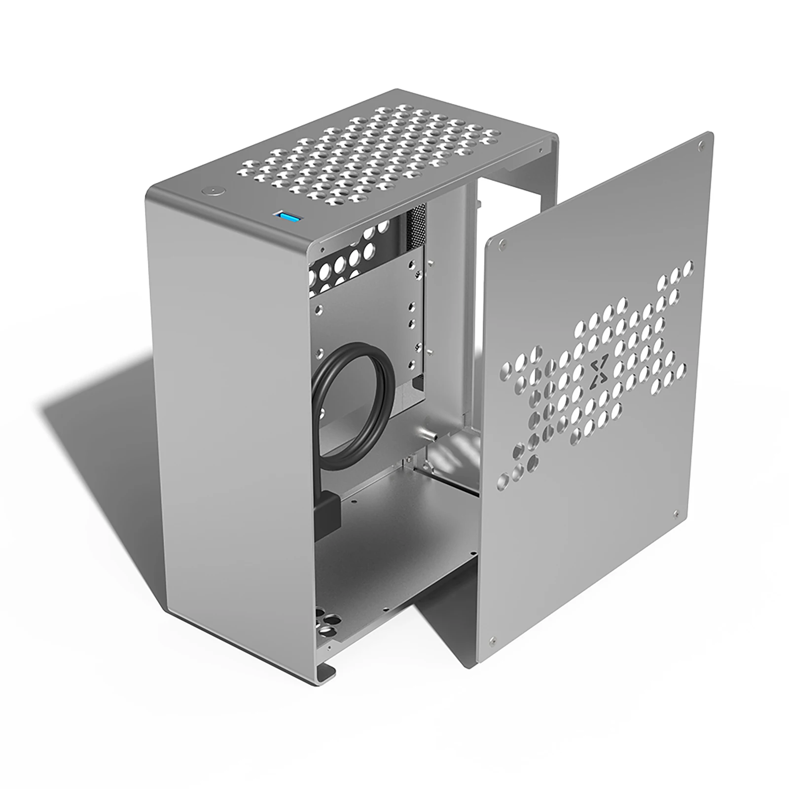 

Braveman A1 ZZAW Aluminum Alloy Mini ITX Case for PC Desktop Chassis with A4 Size Bag-Carry DIY for Home and Gaming Use