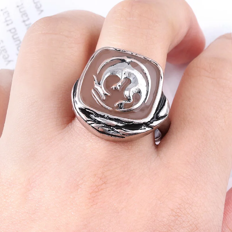 SG горячая Распродажа кольца с темными душами кольцо драконом для мужчин женщин