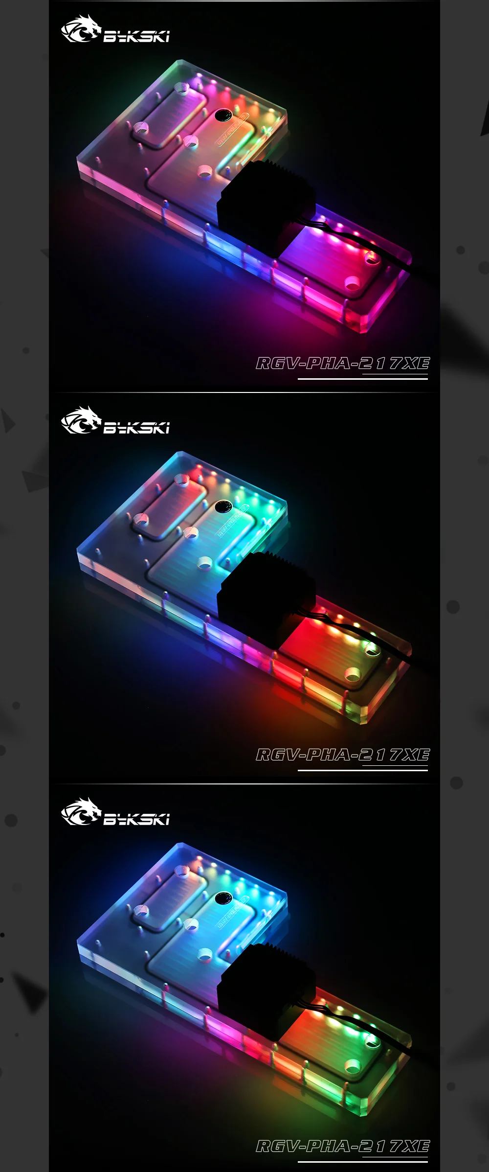 Bykski RGV-PHA-217 водные доски для Phanteks ES217XE чехол для Intel cpu водоблок и один GPU корпус