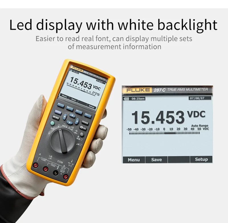Цифровой мультиметр Fluke 287C \ 289C с истинным эффективным значением функция захвата