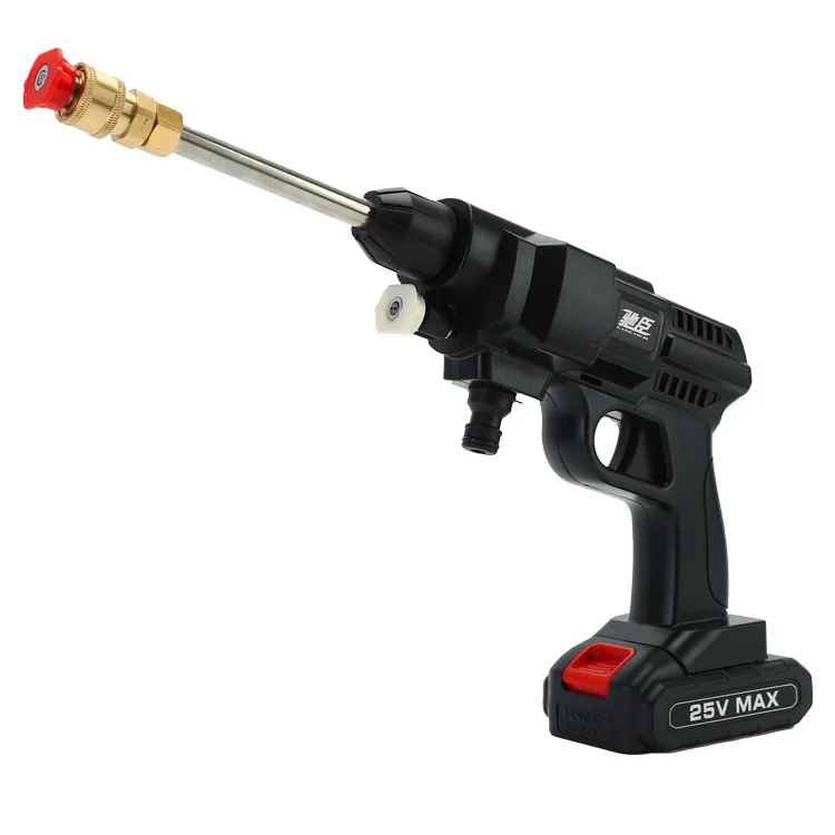 Беспроводной водяной пистолет для мойки автомобиля с литиевой батареей насос