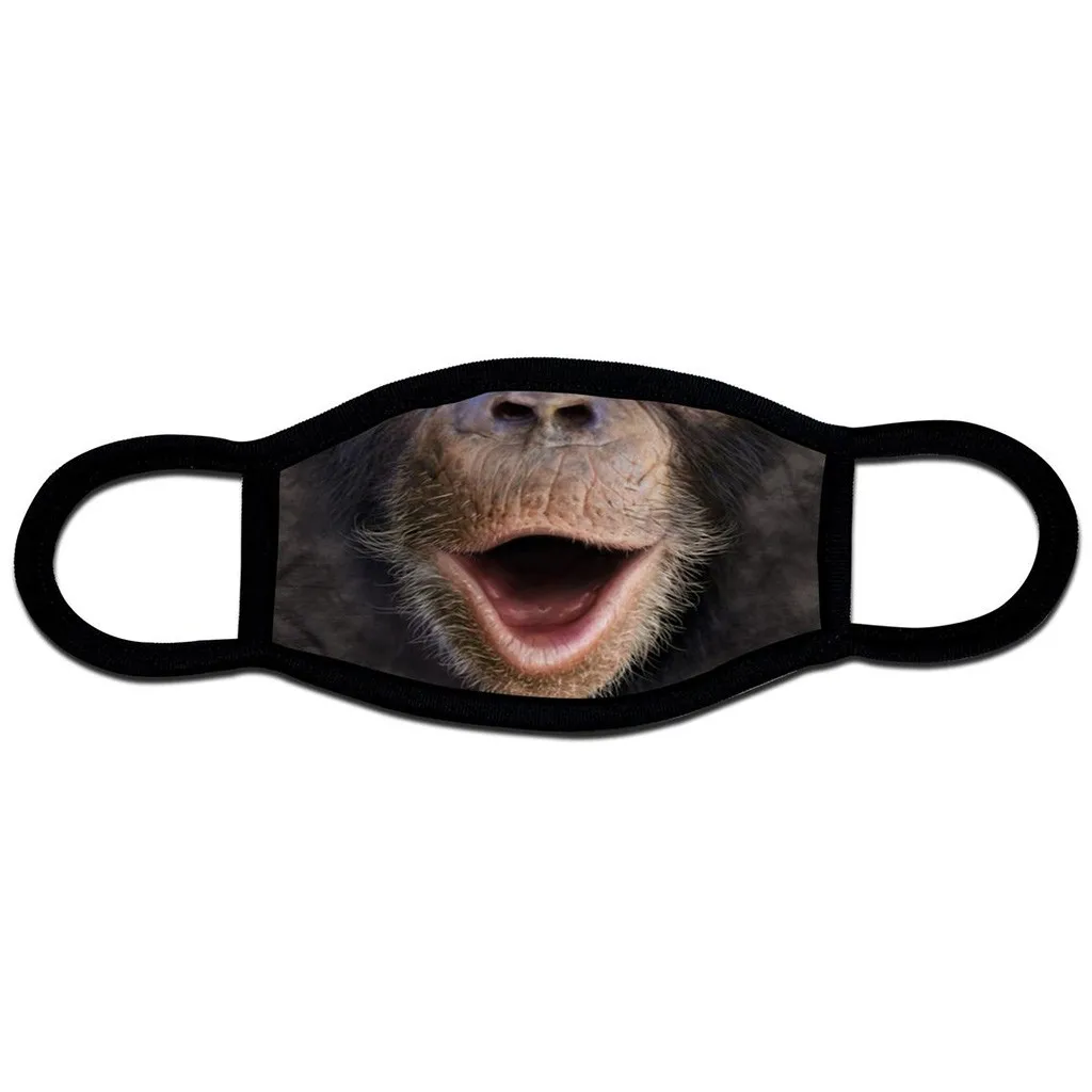 Маски для лица с принтом Тигра взрослых Солнцезащитная забавная моющаяся