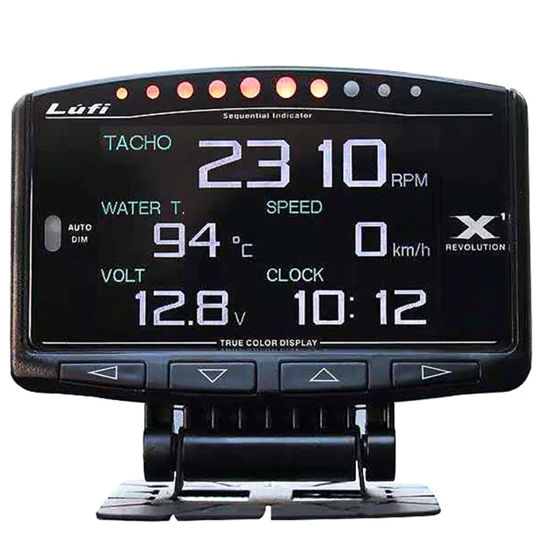 Автомобильный спидометр Lufi X1 obd2 Мультифункциональный тахометр с светодиодный
