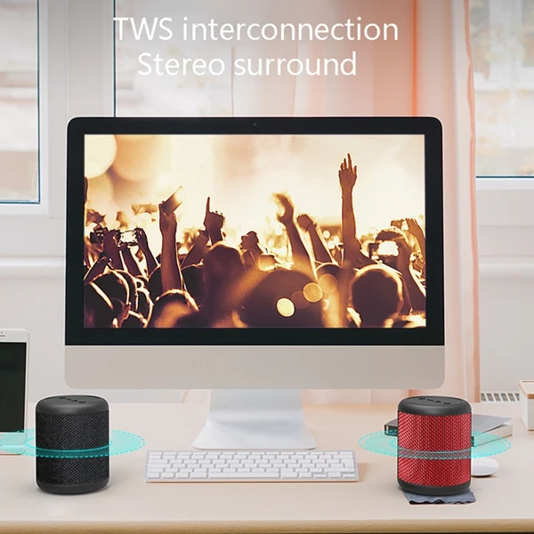 

Wireless Bluetooth Speaker 15W Portable TWS Speakers Waterproof IPX6 Speaker with Voice Assistant