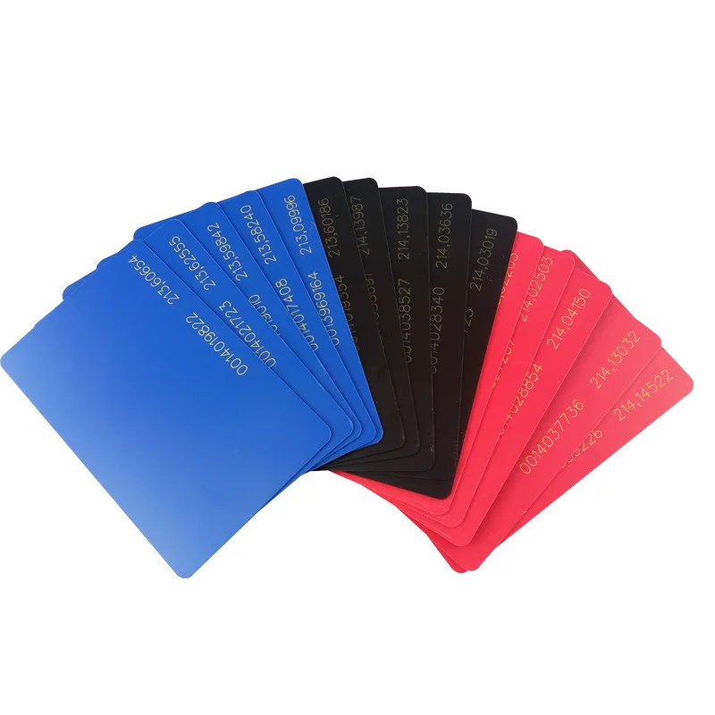1 шт. Rfid тег 125 кГц EM4100 Читайте только близость голубой цвет карты RFID Брелоки для