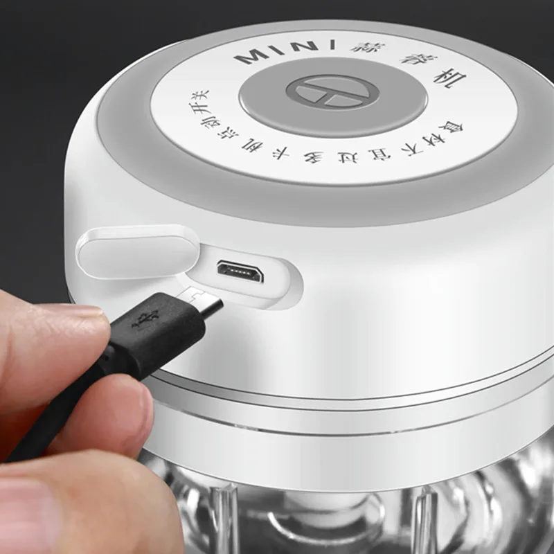 free shipping electric garlic crusher vegetable meat grinder garlic press mini processor usb smart gadgets kitchen accessories free global shipping