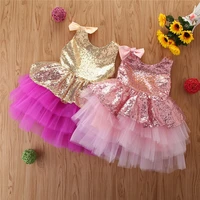 1 2 3 4 5 yrs kids princess dresses for children girl sequins tutu dresses toddler sleeveless girls vestidos for birthday party