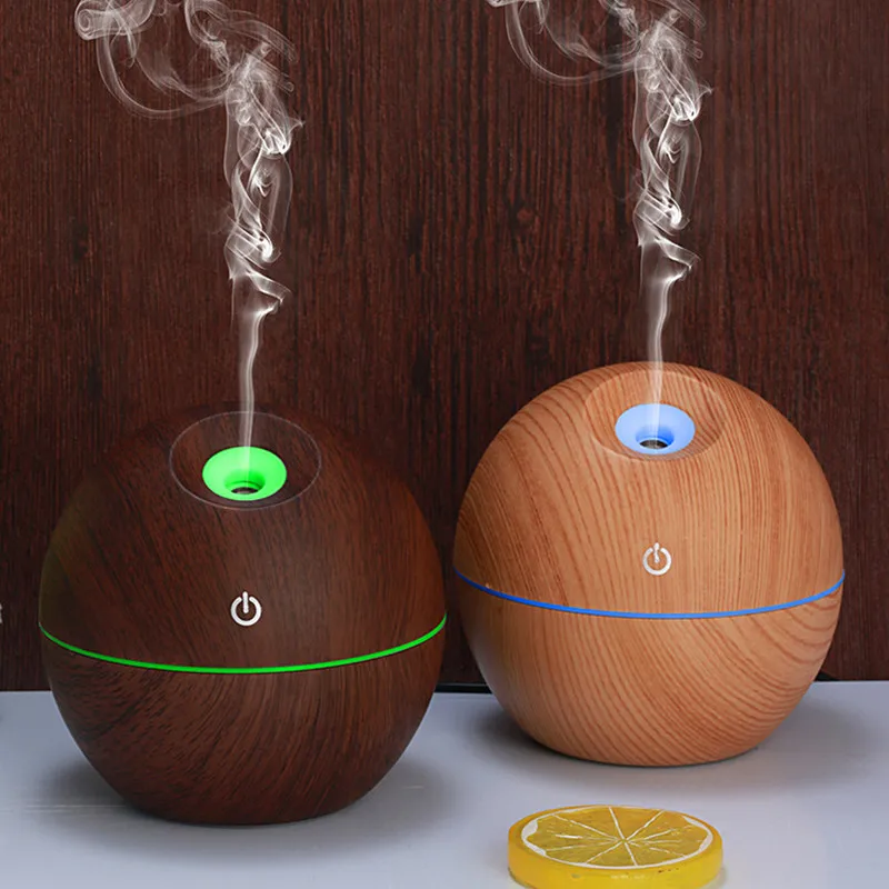 

130ml USB Aroma Essential Oil Diffuser Ultrasonic Mist Humidifier Air Purifier 7 Color Change LED Night light for Office Home