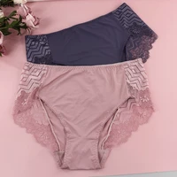 trufeeling sexy lace sheef underwear women plus size 2xl 3xl 4xl 5xl female brief for ladies mid rise underpant 6 colors panties