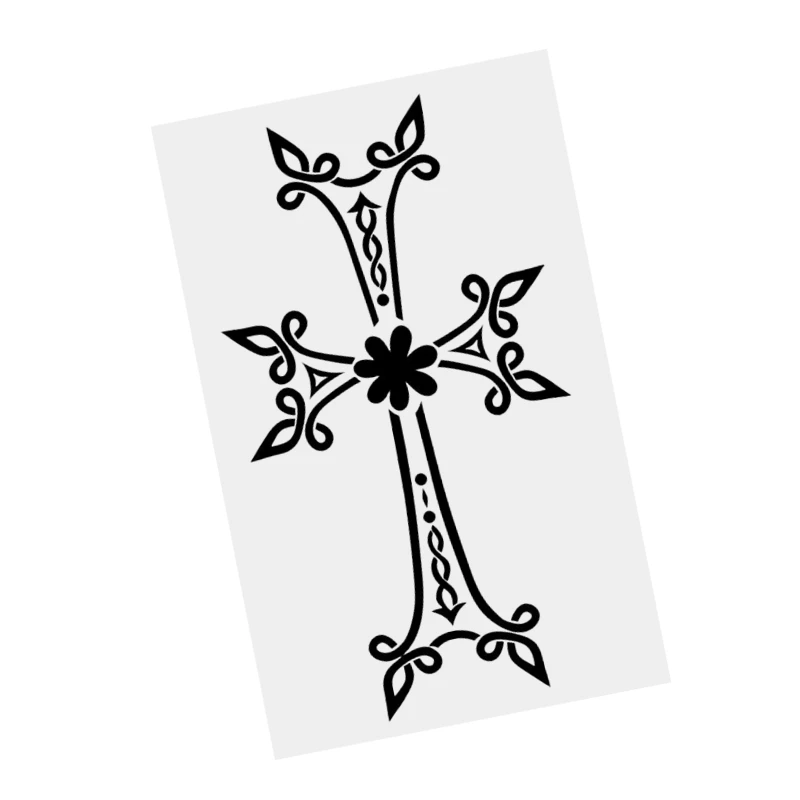 

S51666# Black Transparent Car Stickers Vinyl Decal Cross Motorcycle Decorative Accessories Creative