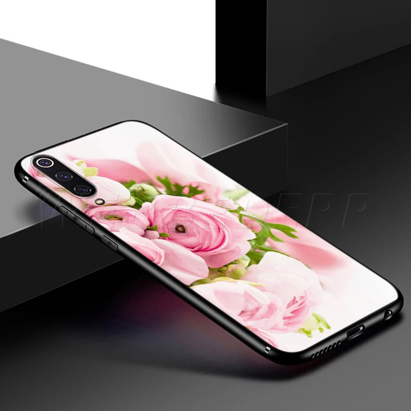 Webbedepp розовый цветок пион чехол для Samsung Galaxy A3 A5 A6 Plus A7 A8 A9 J6 M20 A10S A20S A30S A40S