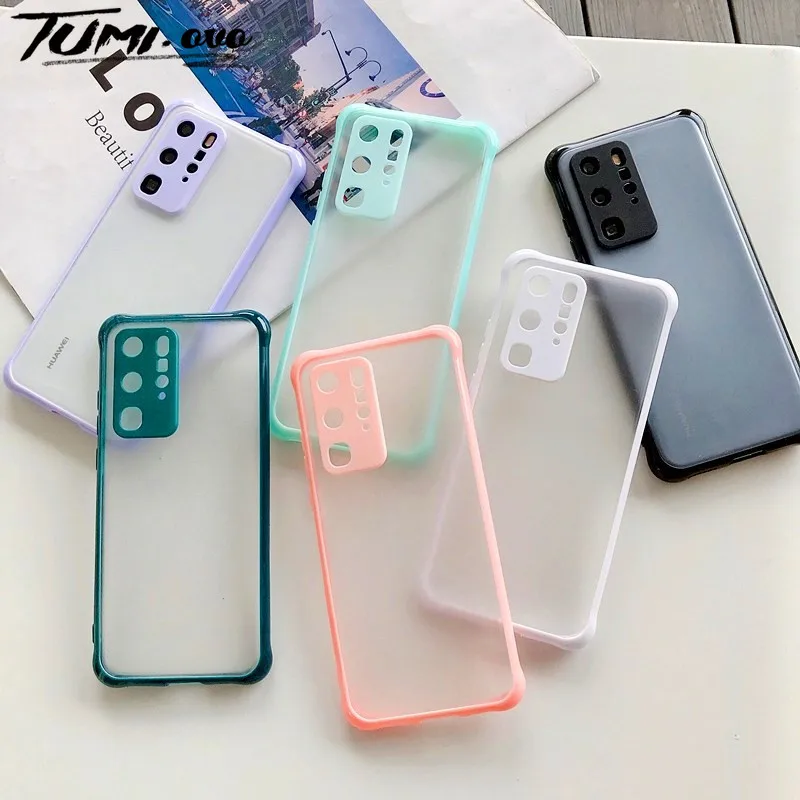 Противоударный матовый чехол карамельных цветов для Huawei P40 P30 Lite Mate 30 40 Pro Y5P Y6P Y7P Y8P