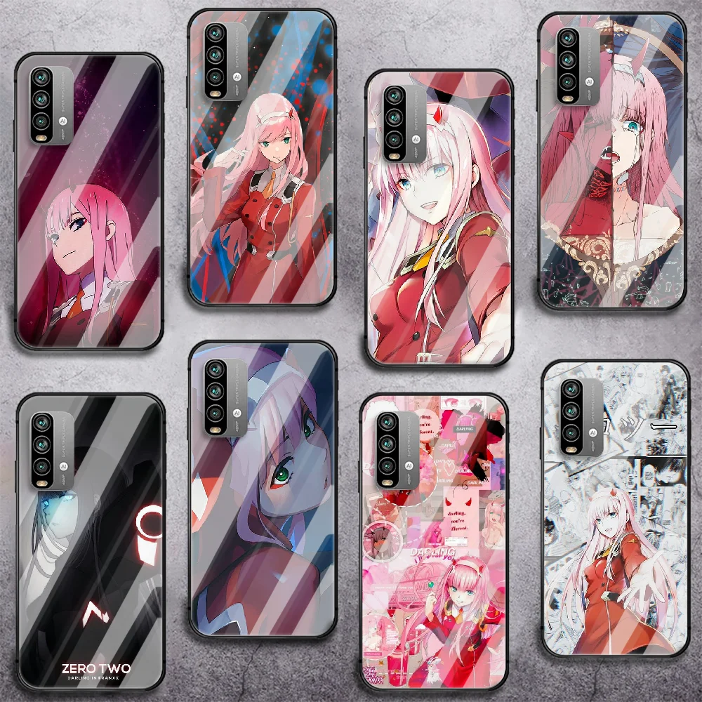 

Anime Zero Two 002 Darling Franxx Tempered Glass Smart Phone Case For Xiaomi Redmi Note 7 8 9 10 K 30 40 S A C T 5G Pro Cove