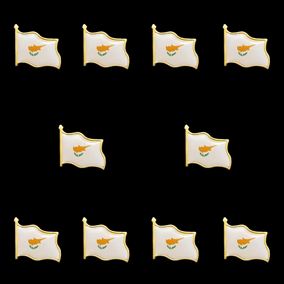 10 шт. флаг страны печати булавка брошь значок ж/бабочка клип украшения|Булавки и