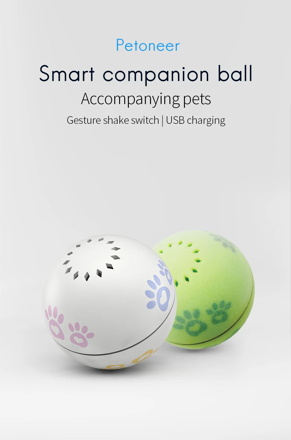 Xiaomi Youpin PAINI интеллектуальная кошка-компаньон игрушка для кошки в виде шара мяч для кошки с мячом для внимания красный точечный подтягивающий Кот, пульт дистанционного управления жестами