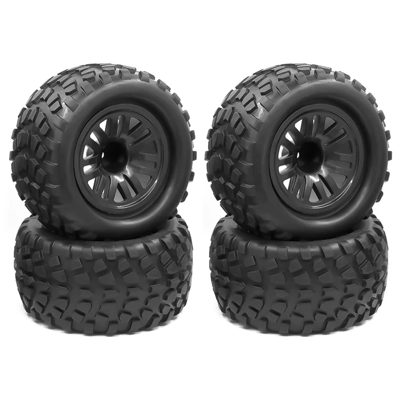 

4PCS 130mm 1/10 Monster Truck Wheel Tires Tyre for Traxxas Tamiya Kyosho HPI HSP Savage XS TM Flux LRP Upgrade Parts
