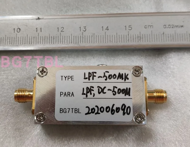 

0.1M, 1M, 2m, 5m, 10m, 30m, 40m, 100m, 500m, 1G low pass filter /LPF/SMA port