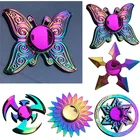 Новинка металлическая красочная бабочка Дротика Лотос антистресс Спиннер для пальцев Спиннер детская игрушка подарок