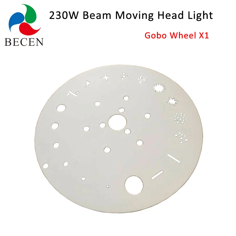 Gobo Wheel Луч 200 Вт 5r 230 Вт 7r части освещения лампа источник питания лампа балласт Beenhive Призма Цвет Гобо колесо 12 в вентилятор - Цвет: Gobo Wheel