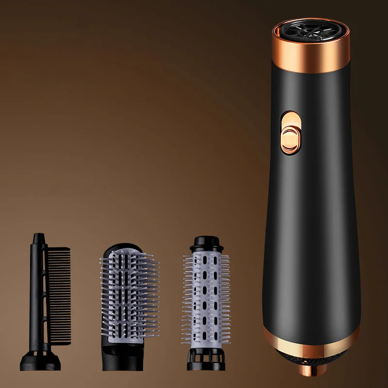 

New Hot Air Straight Comb Multi 3 In 1 High Power Blow Hair Dryer Curling Iron Hair Blower Brush Hair Curler Curling Iron Styler