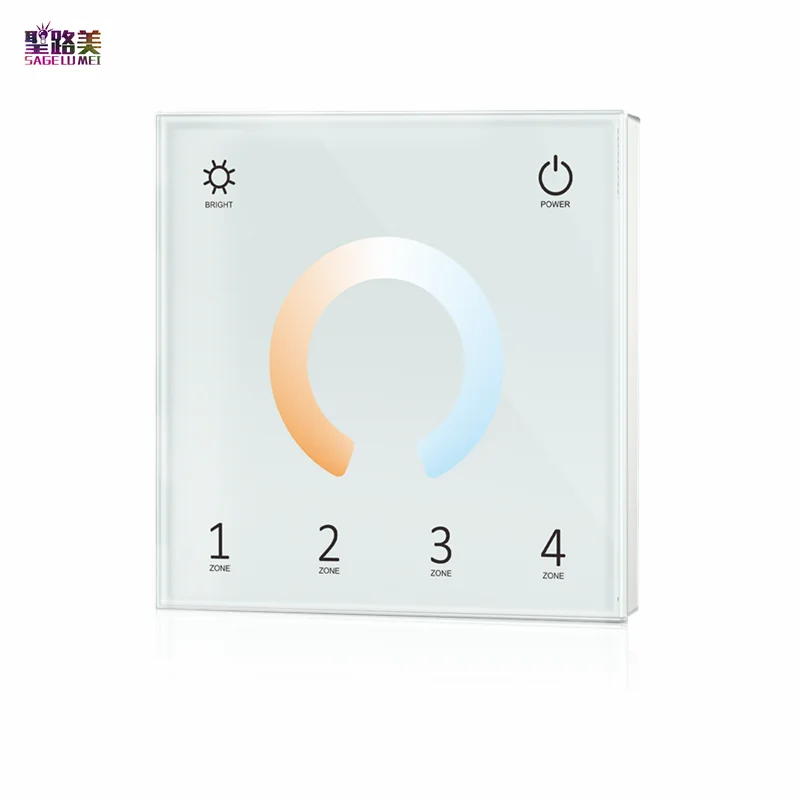 T11 T12 T13 T14 4-зонный Одноцветный двухцветный RGB RGBW настенный сенсорный контроллер DMX