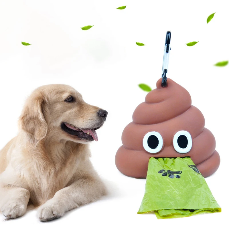Pet мешок корма для диспенсер мусорные мешки держатель корм для питомцев, собаки Форма отходов дозатор мешков для хранения чистки чехол Аксессуары для домашних животных
