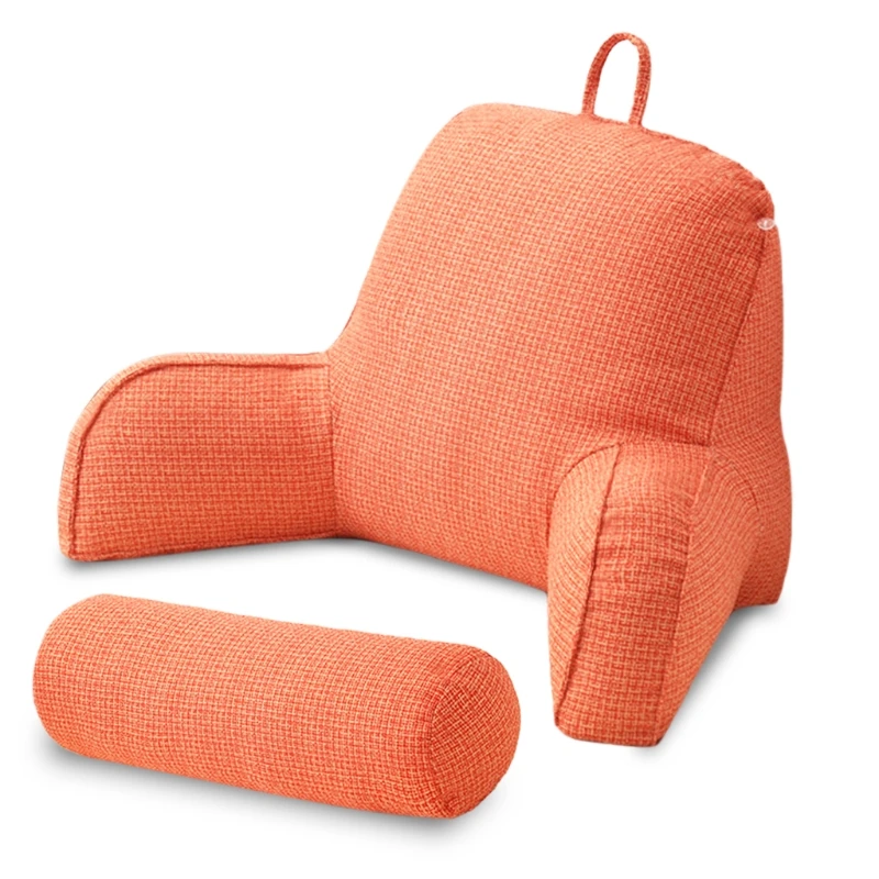 

Versatile Husband Pillow Big Detachable Roll Bed Rest Pillow with Premium Cotton-29x15 inches for Relaxing and Reading