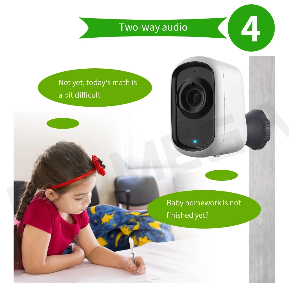 Камера видеонаблюдения INQMEGA 1080P HD с аккумулятором и поддержкой Wi-Fi | Безопасность