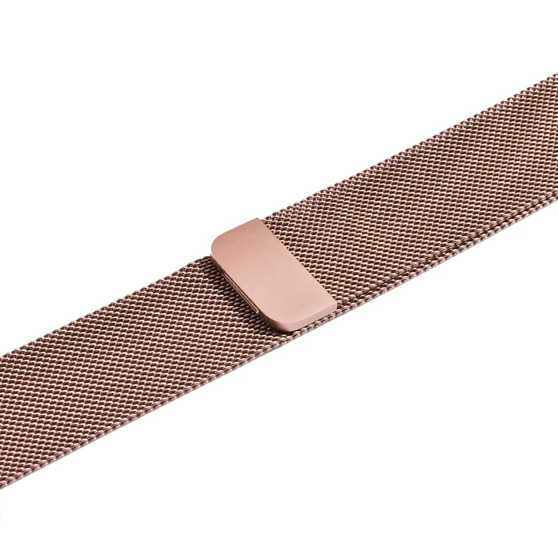 champagne gold Миланская петля ремешок из нержавеющей стали спортивный ремешок для apple watch 5 4 3 2 1 браслет на запястье аксессуар для iwatch 44 мм 40 мм 42 мм 38 мм - Цвет ремешка: champagne gold