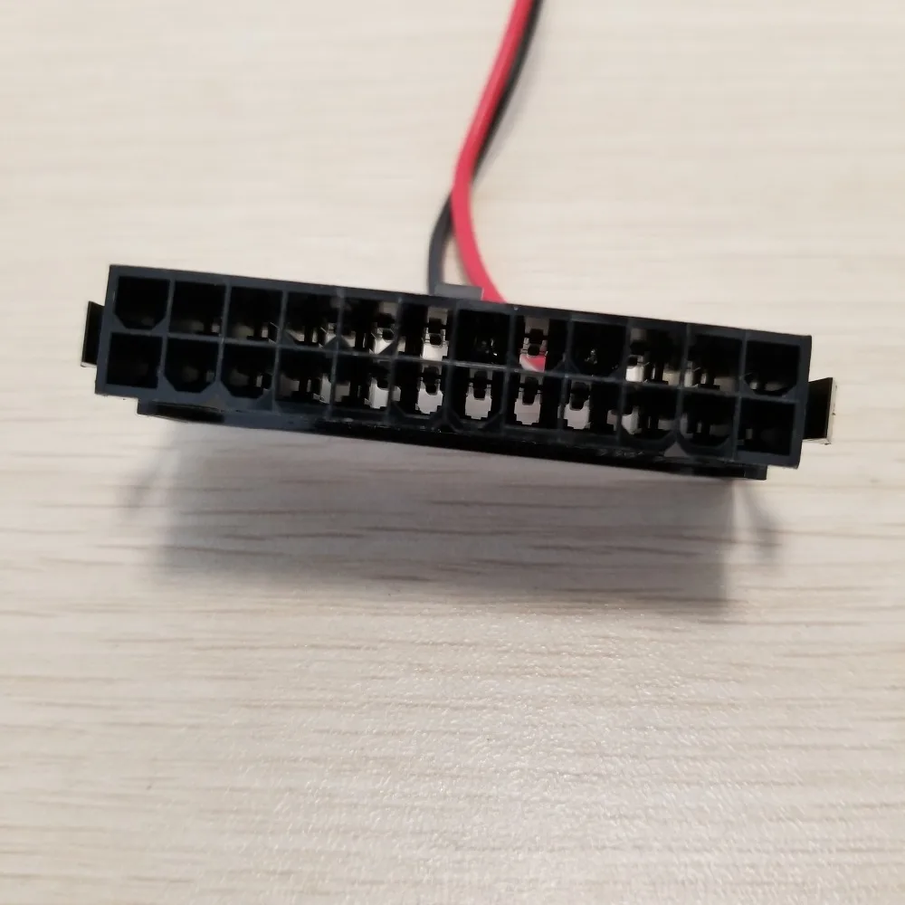 ПК сервер ATX PSU 24Pin розетка пусковой переключатель кнопка питания 18AWG провод