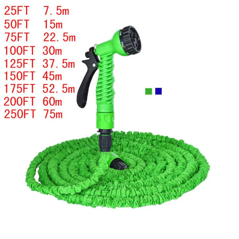 

25FT-250FT Garden Hose Expandable Magic Flexible Water Hose Hose Plastic Hoses Pipe with Spray Gun To Watering Car Wash Spray