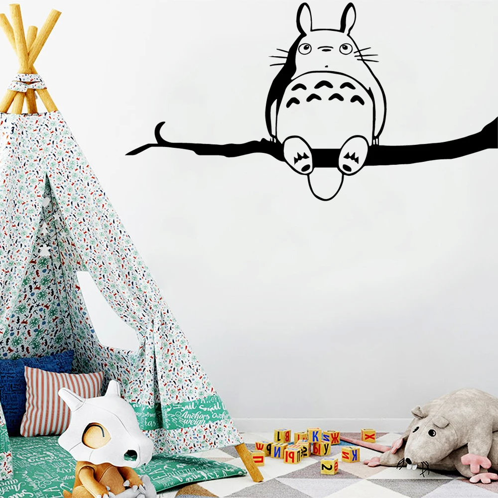3D totoro виниловые самоклеящиеся обои наклейки настенные | Дом и сад