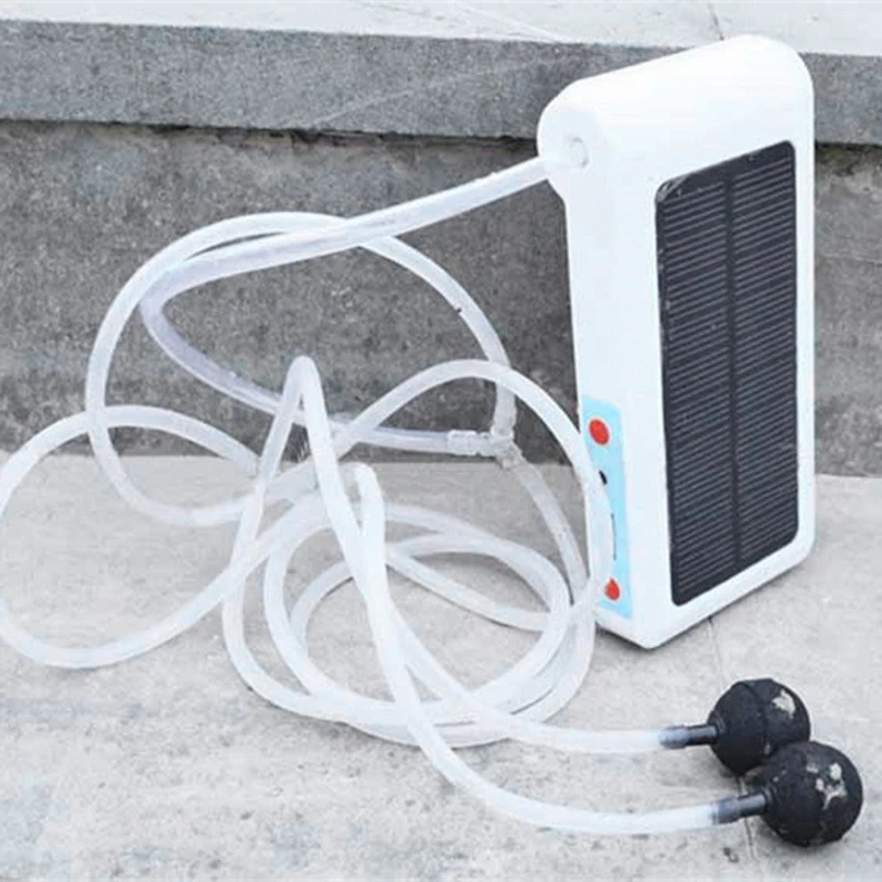 Мини воздушный насос панель солнечной энергии Водонепроницаемый Аквариум