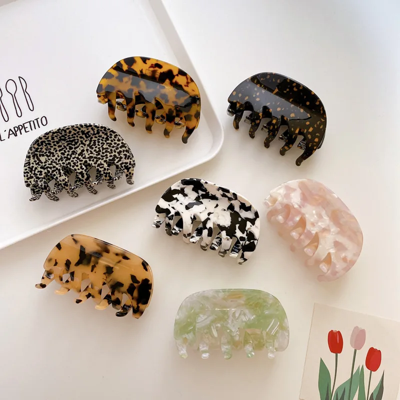 

Женские заколки для волос CYGJFC, из ацетатного волокна, 8 см, когти-шпильки