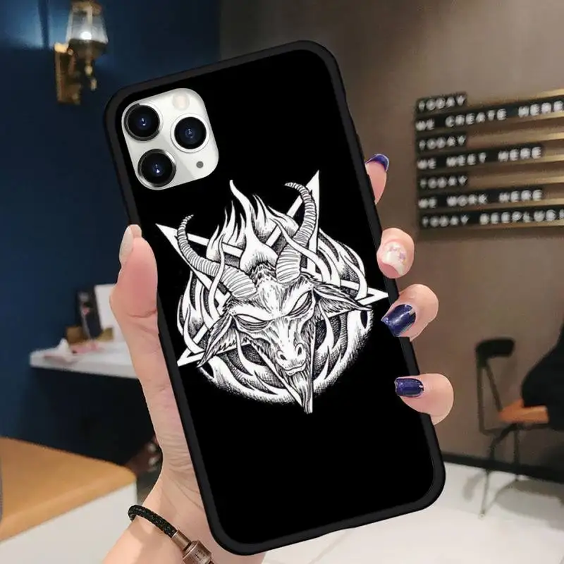 

Goat Head Satan Phone Case for iPhone 11 12 mini pro XS MAX 8 7 6 6S Plus X 5S SE 2020 XR