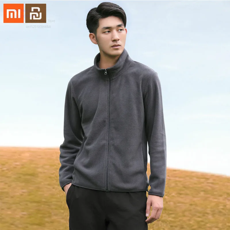 Мужская Флисовая Куртка Xiaomi mijia мягкая свободная спортивная куртка на молнии для