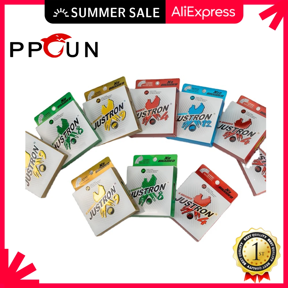 

Justron Fishing PEX9 Summer 300M Accessories Multifilament Line Pe For Braided Thread Winter Snood Cord Tackle Sea Carp Leashes