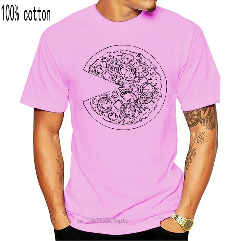 Пицца одинаковые футболки для пары на День святого Валентина Еда любовь