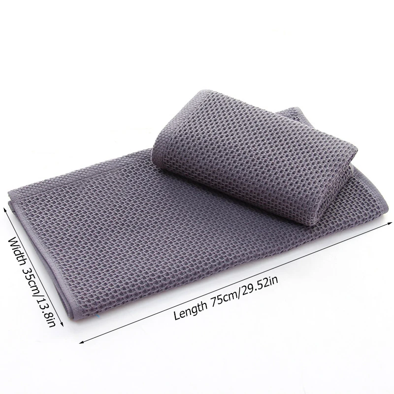 

1PC 100% Cotton Washrag Face Towe Waffle Towels 35*75cm Hand Towels Comfort Microfiber Home Towels Magic Bathroom Sport